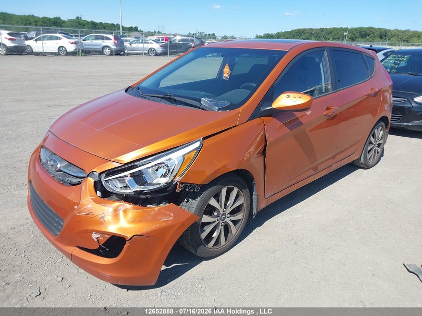 2016 Hyundai Accent Se, Front, IAAI, VIN KMHCT5AE4GU274912 — photo 2