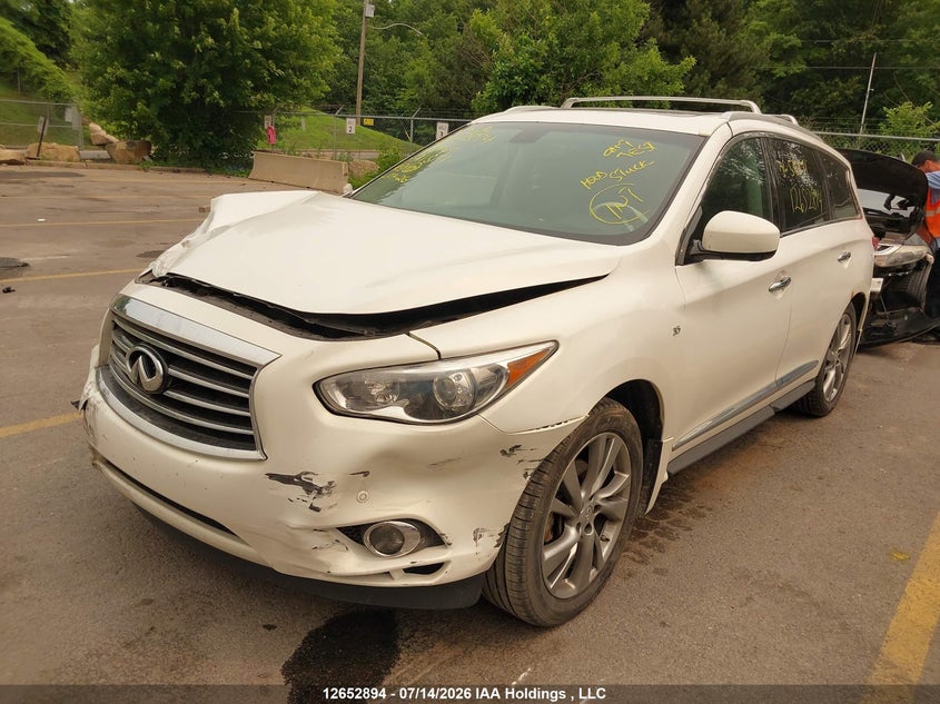 2014 Infiniti QX60, Front, IAAI, VIN 5N1AL0MMXEC511371 — photo 2