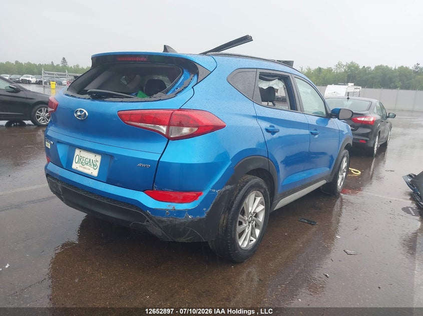 Vin: km8j3ca44ju597223, lot: 3054691, hyundai tucson limited/sport and eco/se 20184