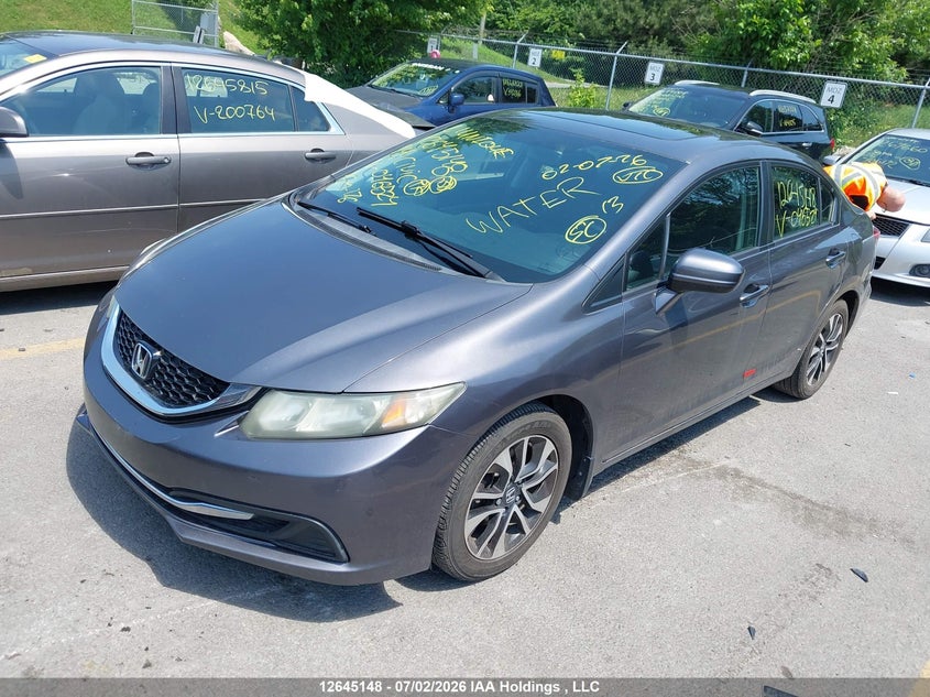 2014 Honda Civic, Water, IAAI, VIN 2HGFB2F5XEH046524 — photo 2