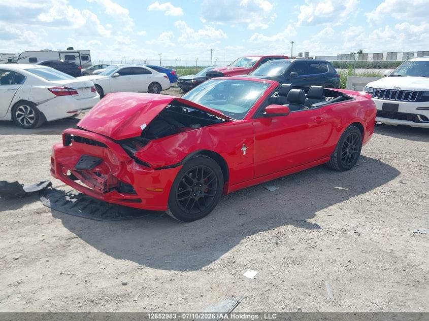 2014 FORD MUSTANG CONVERTIBLE CABRIO 3.7L V6 FI DOHC 24V NF4