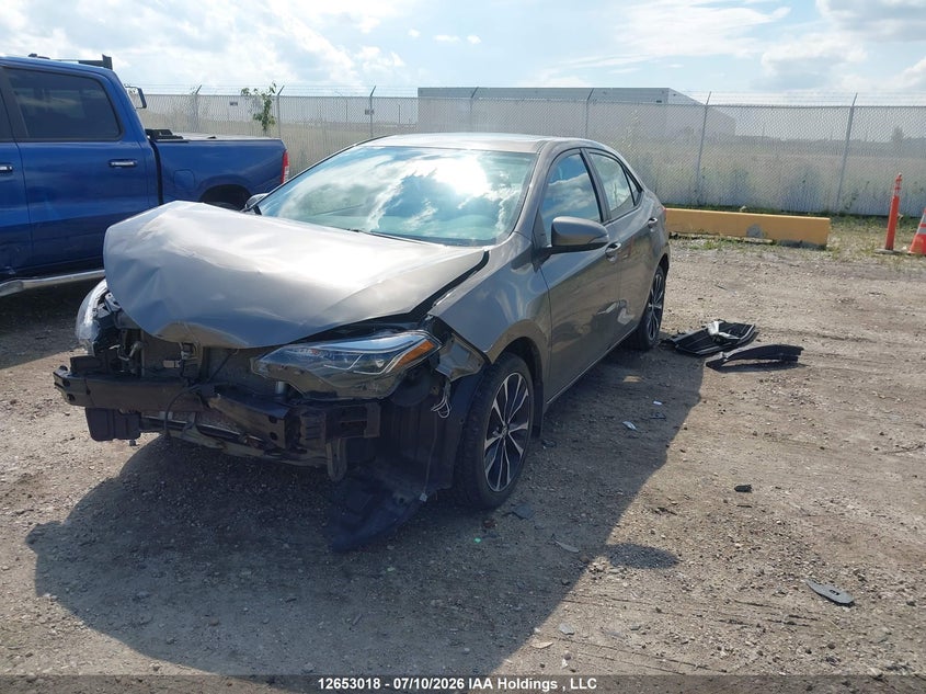 2019 Toyota Corolla, Front, IAAI, VIN 2T1BURHE3KC128128 — photo 2