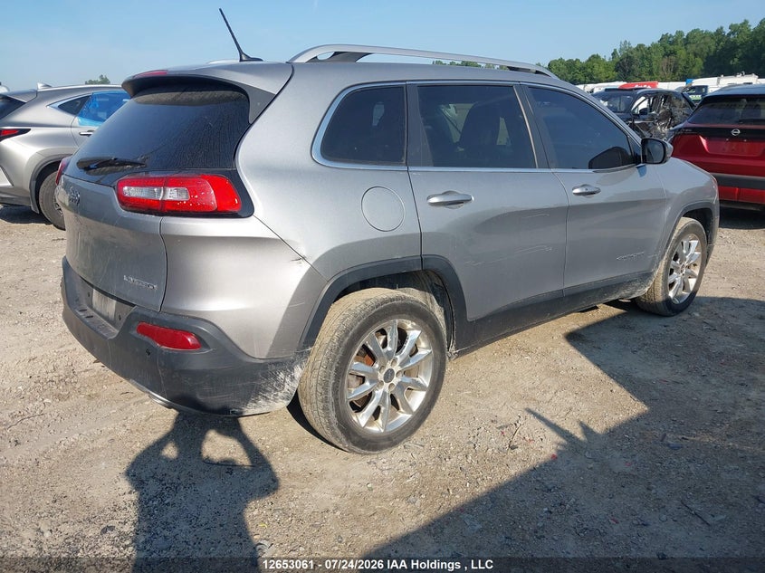 Vin: 1c4pjlds0ew234703, lot: 3054885, jeep cherokee limited 20144