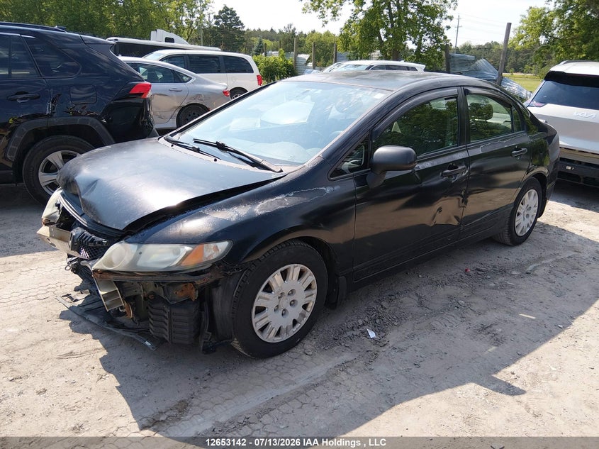 2009 Honda Civic, Front, IAAI, VIN 2HGFA15239H016288 — photo 2