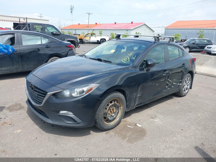 2015 Mazda 3, Левый бок, IAAI, VIN 3MZBM1U73FM164890 — фото 2