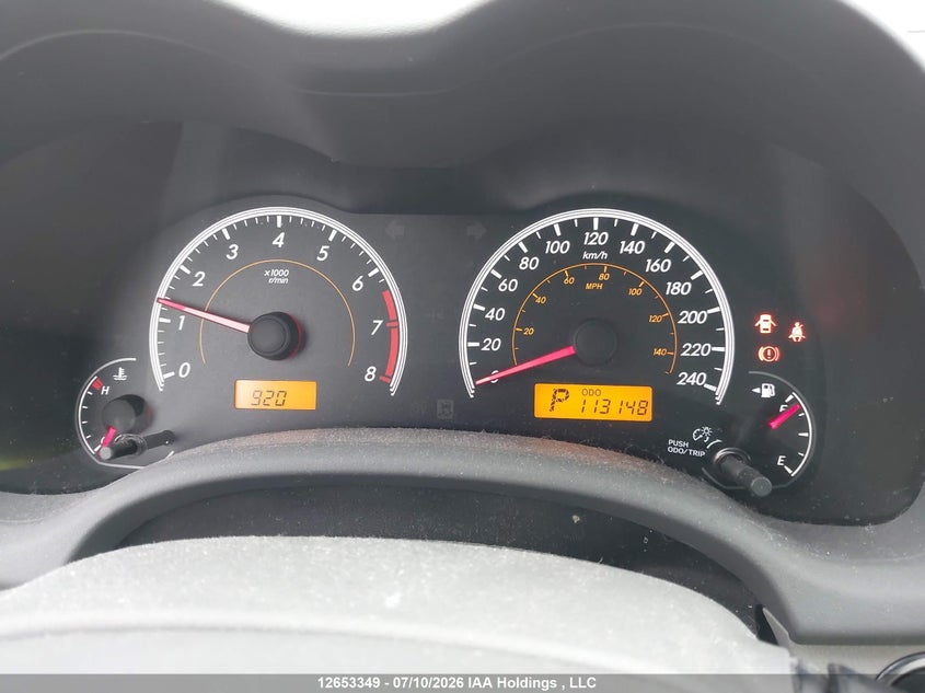 2010 TOYOTA COROLLA SEDAN 1.8L I-4 DOHC, VVT, 132HP