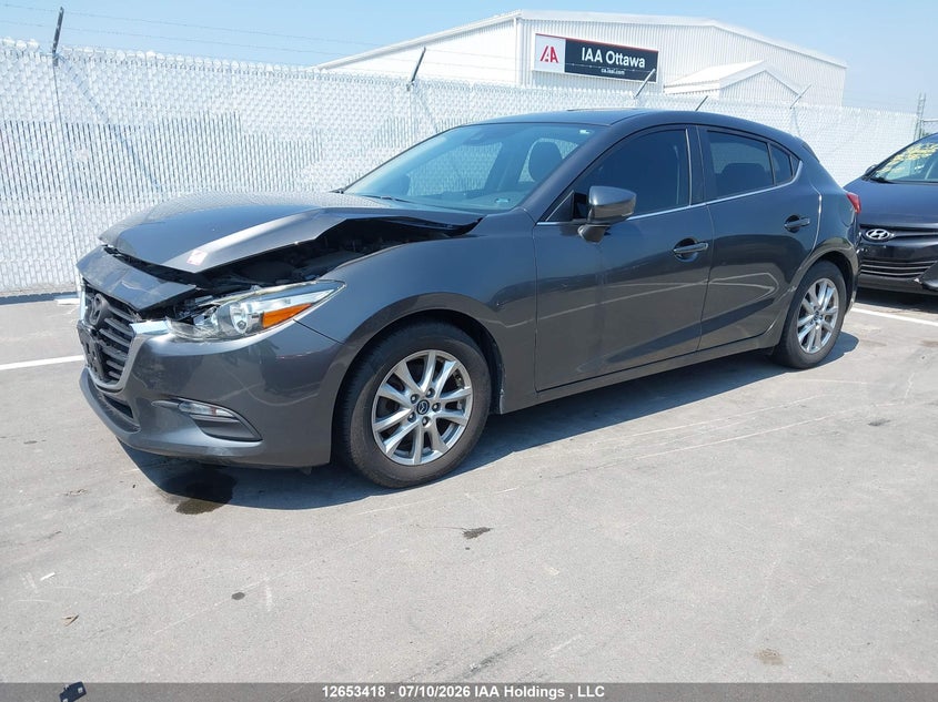Vin: jm1bn1l74h1143970, lot: 3055281, mazda 3 20172
