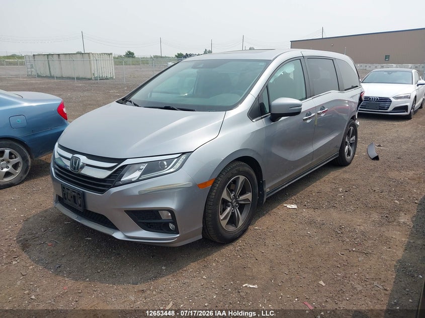 2019 Honda Odyssey Ex, Удар сзади, IAAI, VIN 5FNRL6H47KB501996 — фото 2
