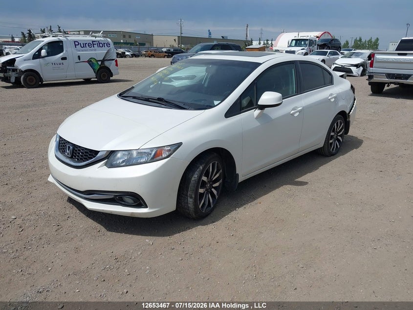2013 Honda Civic, Rear, IAAI, VIN 2HGFB2F76DH110638 — photo 2