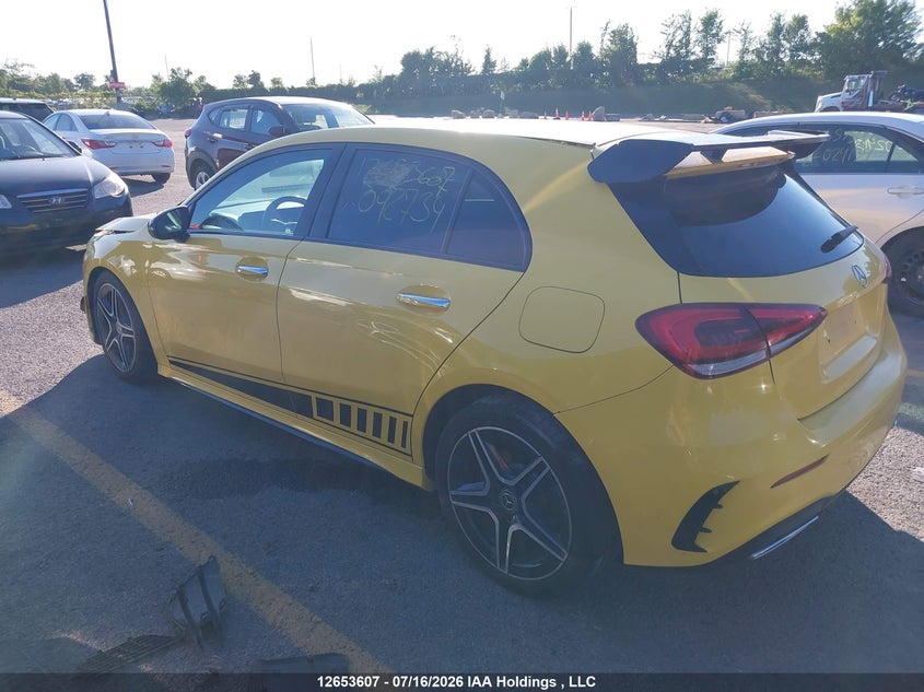 Vin: wdd3f4hb3kj092734, lot: 3055473, mercedes-benz a 250 4matic 20193
