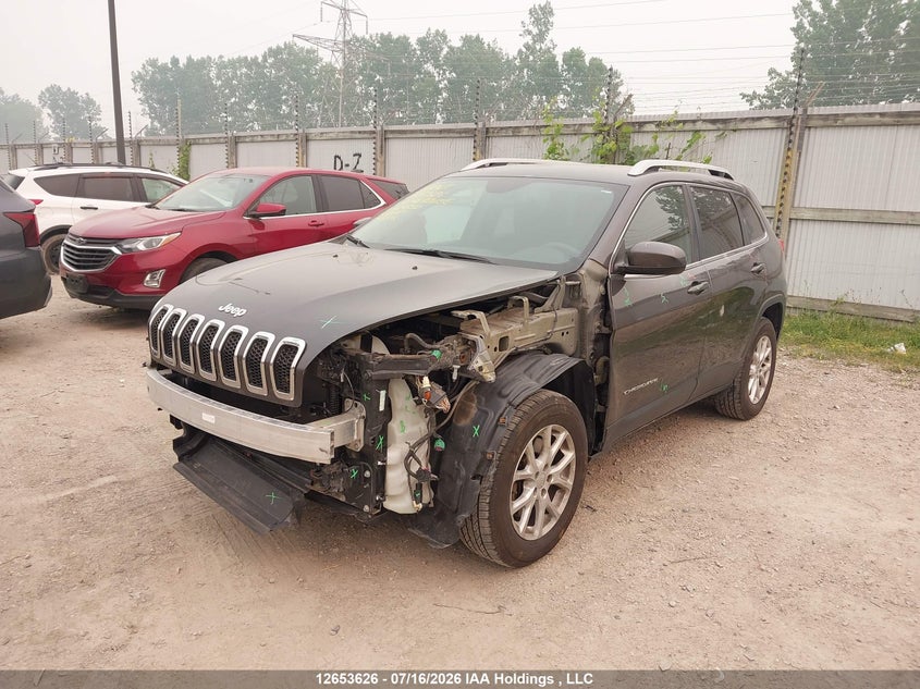 2017 Jeep Cherokee, Удар спереди, IAAI, VIN 1C4PJMCB8HW524392 — фото 2