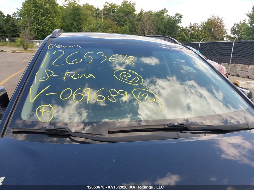 2018 Hyundai Kona 2.0L Essential VIN: KM8K12AA4JU069689 Lot: 12653678