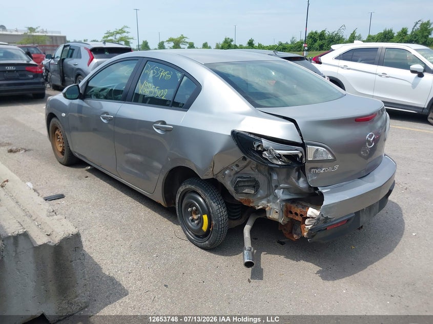 Vin: jm1bl1sf3a1225502, lot: 3055623, mazda 3 20103