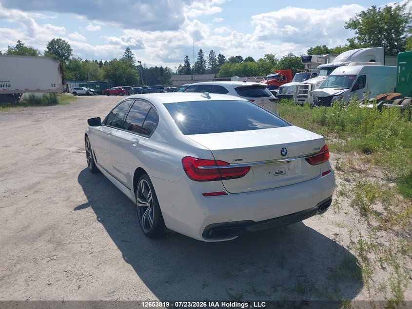 Vin: wba7b0c56gg526907, lot: 3055698, bmw 750 xi 20163