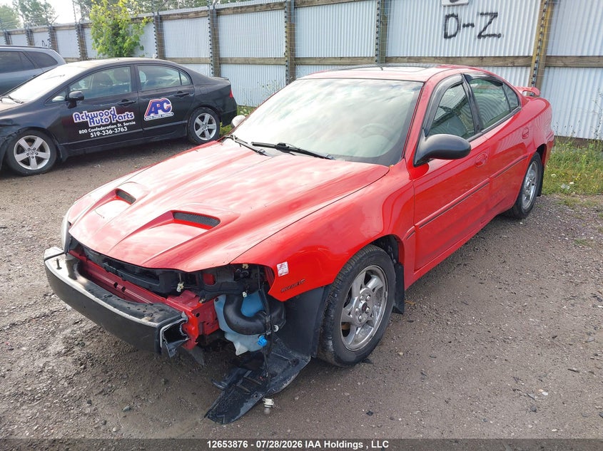 2003 Pontiac Grand Am Gt, Front, IAAI, VIN 1G2NW52E43C229833 — photo 2