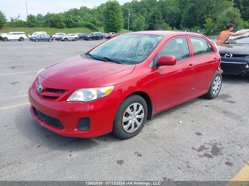 2011 Toyota Corolla, Rear, IAAI, VIN 2T1BU4EE4BC668420 — photo 2