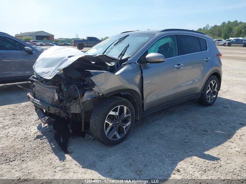 2020 Kia Sportage Ex/Ex Premium/Ex Premium S/Ex S/Ex Tech, Front, IAAI, VIN KNDPNCACXL7835836 — photo 2