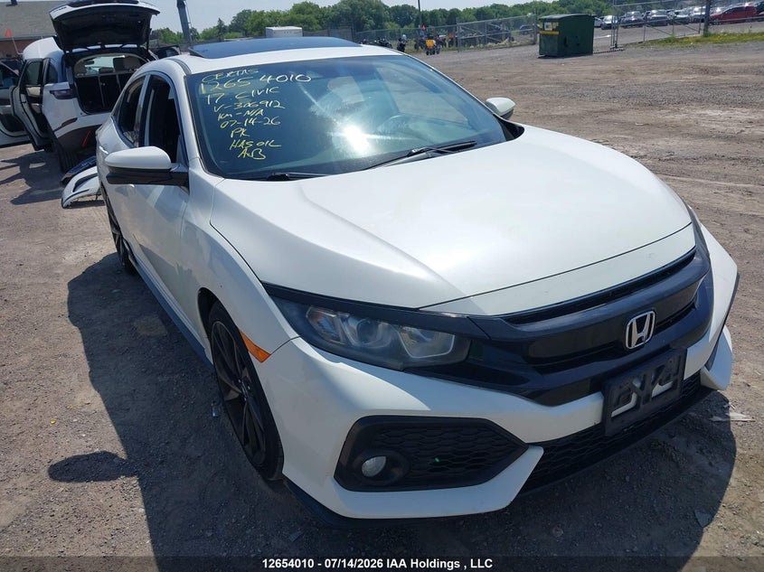 2017 Honda Civic Sport, Викрадення, IAAI, VIN SHHFK7H44HU306912