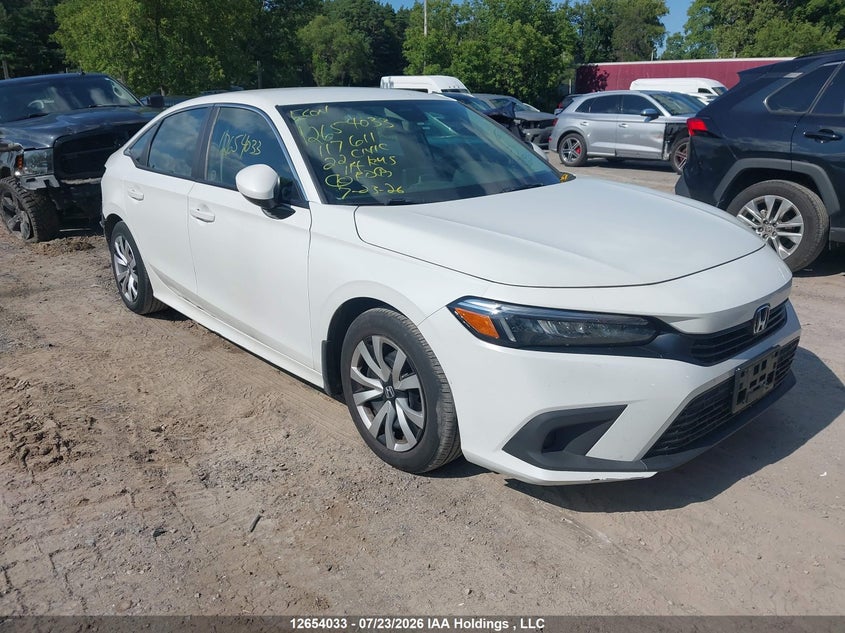 Vin: 2hgfe2f23nh117611, lot: 3055914, honda civic lx 2022 img_1