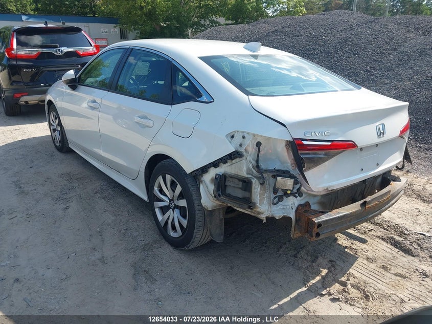 Vin: 2hgfe2f23nh117611, lot: 3055914, honda civic lx 20223