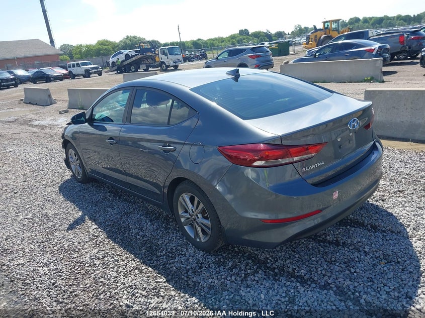 Vin: kmhd84lf5hu134584, lot: 3055920, hyundai elantra 20173