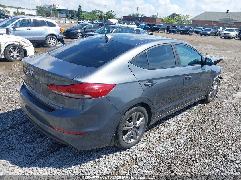 Vin: kmhd84lf5hu134584, lot: 3055920, hyundai elantra 20174