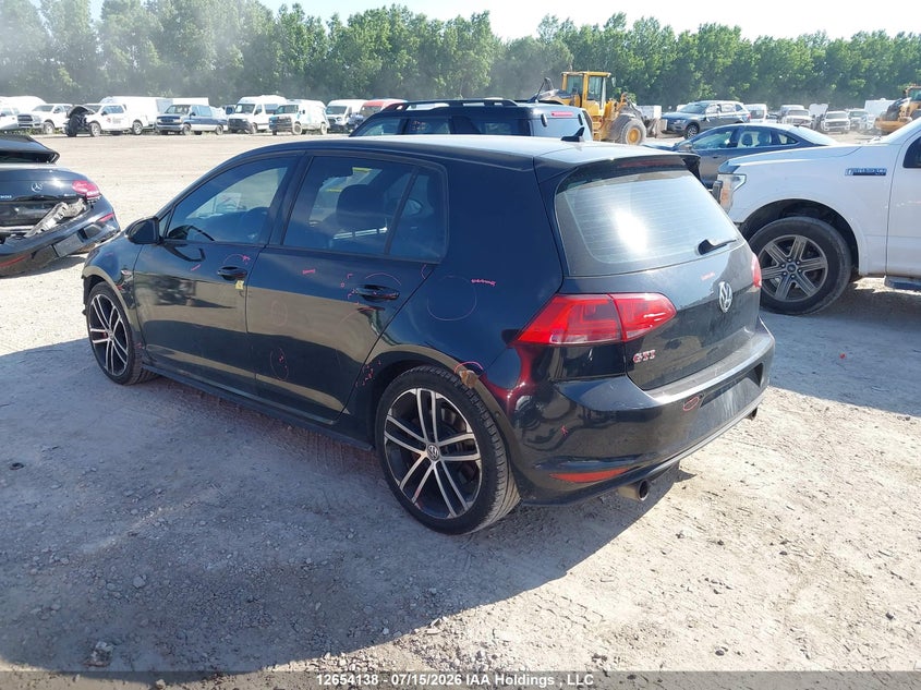 Vin: 3vw447au1hm047303, lot: 3056020, volkswagen golf gti 5-door performance 20173