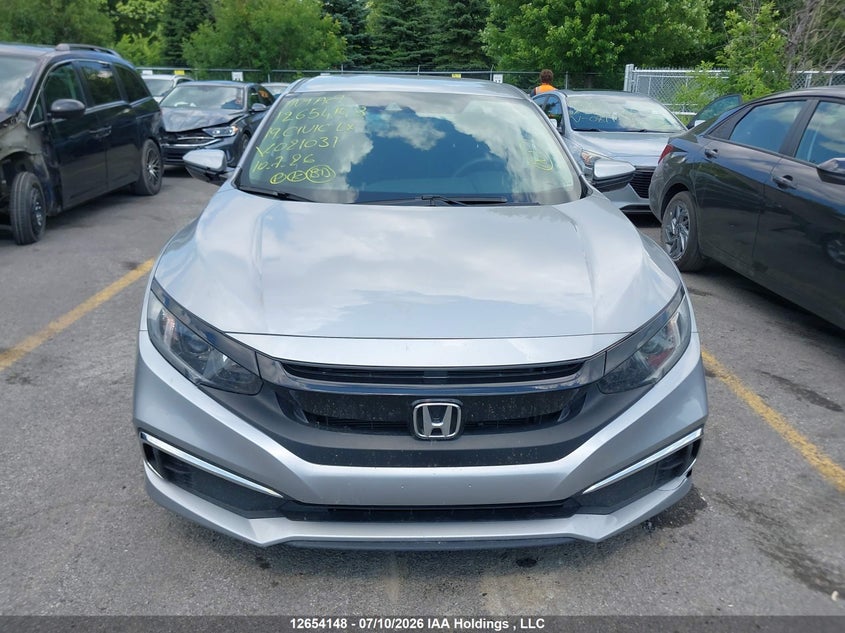 2019 HONDA CIVIC SEDAN 2.0L I-4 DOHC, VVT, 158HP