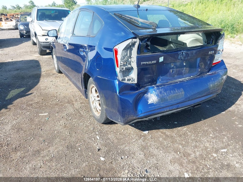 Vin: jtdkn3duxb5255947, lot: 3056105, toyota prius 20113
