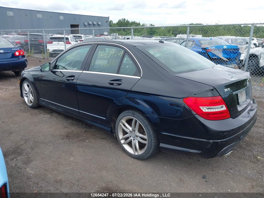 Vin: wddgf8ab1da756292, lot: 3056155, mercedes-benz c 300 4matic 20133