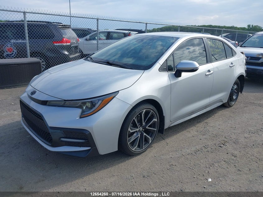2022 Toyota Corolla, Удар ззаду, IAAI, VIN 5YFB4MBEXNP129955 — фото 2