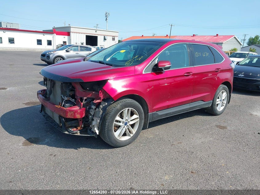Vin: 2fmtk4j93fbb83635, lot: 3056188, ford edge sel 20152