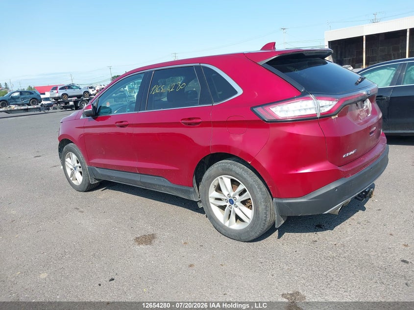 Vin: 2fmtk4j93fbb83635, lot: 3056188, ford edge sel 20153