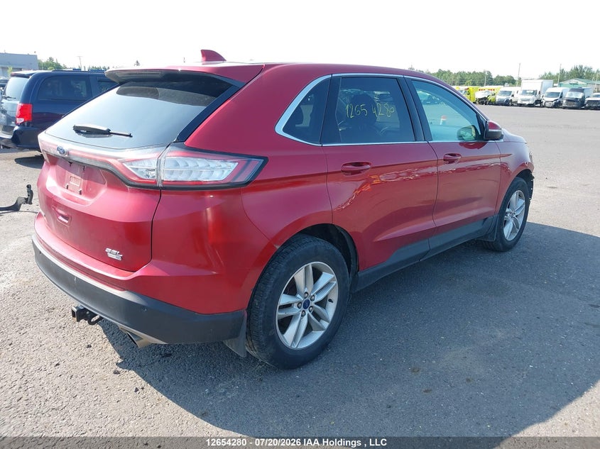 Vin: 2fmtk4j93fbb83635, lot: 3056188, ford edge sel 20154