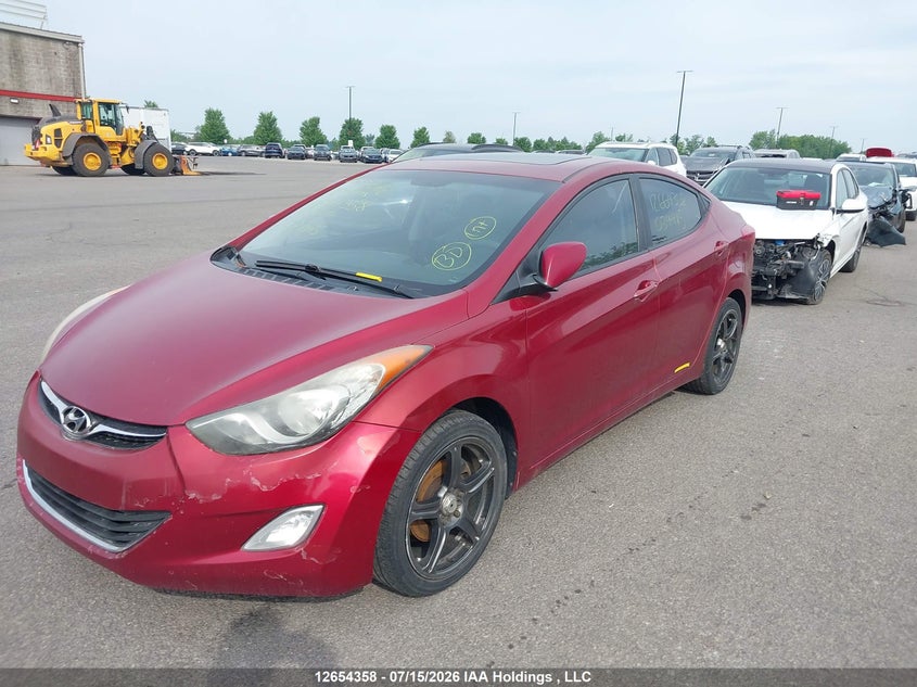 2011 Hyundai Elantra, Затоплення, IAAI, VIN 5NPDH4AE8BH034415 — фото 2
