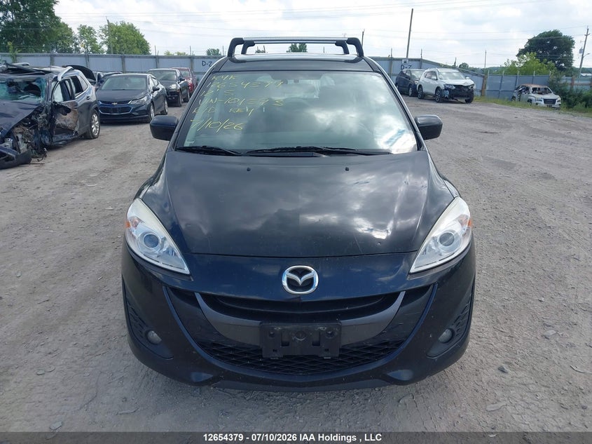 2012 Mazda Mazda5 Grand Touring VIN: JM1CW2DL8C0101593 Lot: 12654379