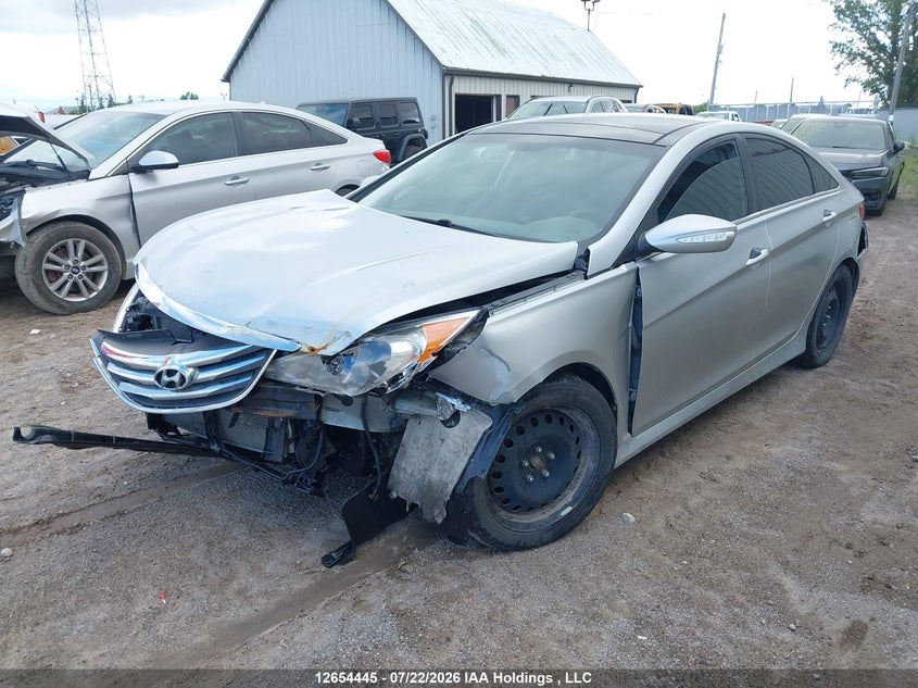 2014 Hyundai Sonata, Удар спереди, IAAI, VIN 5NPEC4AC6EH823684 — фото 2