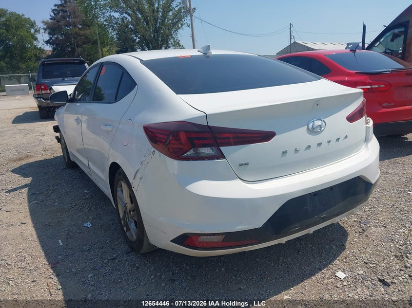 Vin: kmhd84lf8lu101409, lot: 3056375, hyundai elantra sel/value/limited 20203