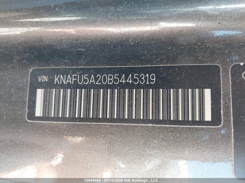 2011 KIA FORTE SEDAN 2.0L I4 FI DOHC 16V NF4