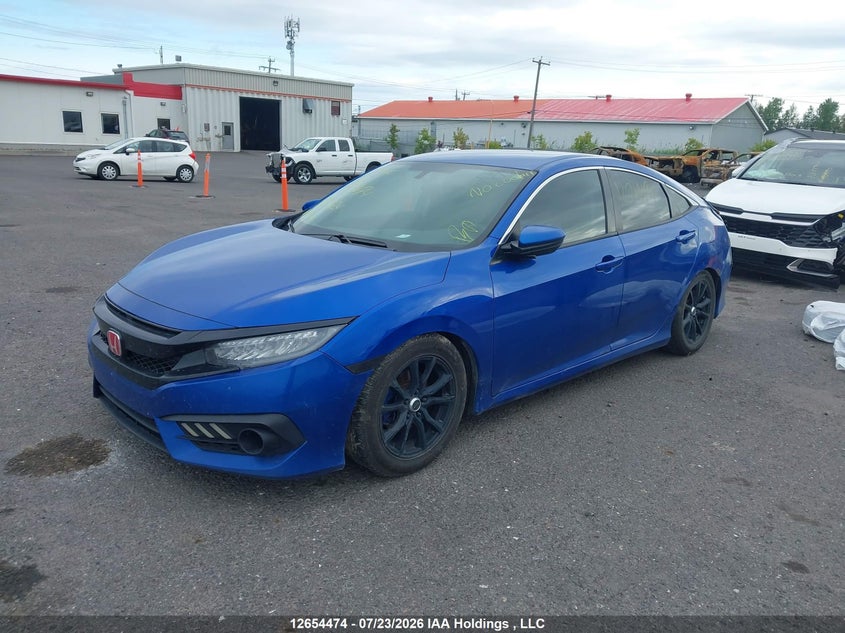 2016 Honda Civic, Удар сзади, IAAI, VIN 2HGFC2E56GH020424 — фото 2