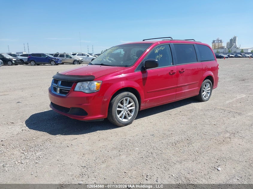 2015 Dodge Caravan, Rear, IAAI, VIN 2C4RDGBG3FR744625 — photo 2