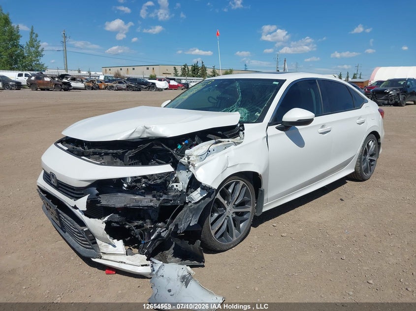 2023 Honda Civic Touring, Front, IAAI, VIN 2HGFE1F90PH000157 — photo 2