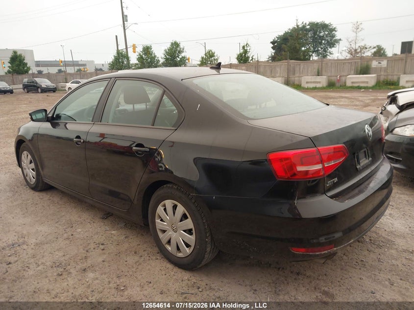 2015 Volkswagen Jetta S VIN: 3VW2K7AJ0FM326368 Lot: 12654614