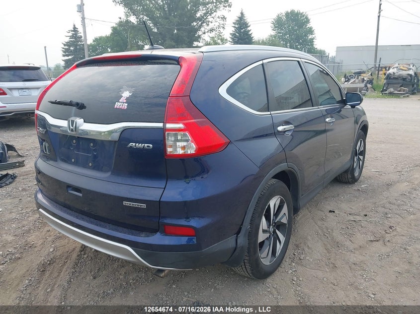 Vin: 5j6rm4h95gl802455, lot: 3056604, honda cr-v touring 20164