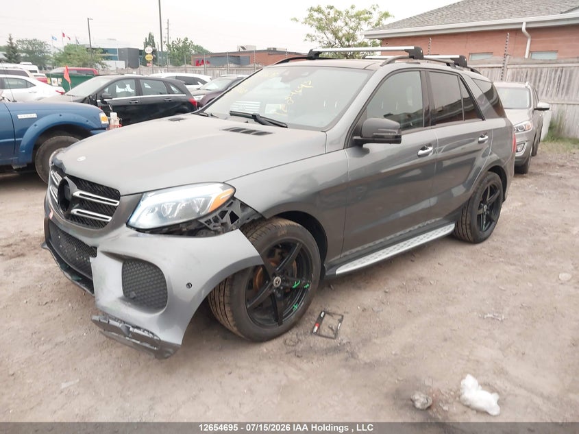 2018 Mercedes-Benz Gle 400 4Matic, Front, IAAI, VIN 4JGDA5GB3JB083069 — photo 2