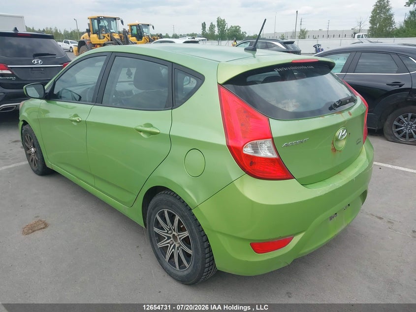 Vin: kmhct5ae1cu015661, lot: 3056663, hyundai accent gl 20123