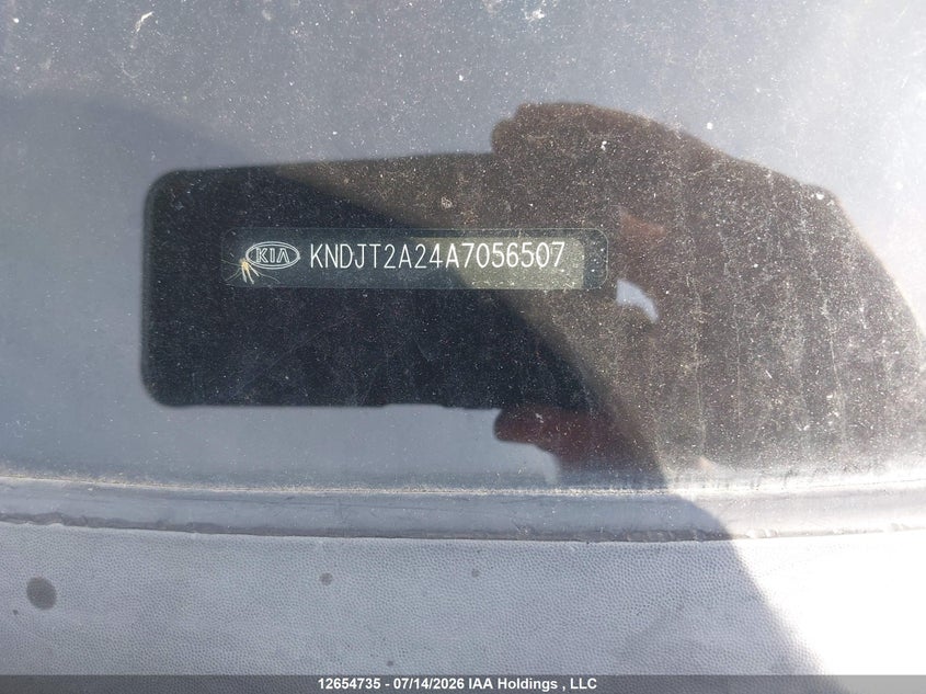 2010 Kia Soul +/!/Sport VIN: KNDJT2A24A7056507 Lot: 12654735