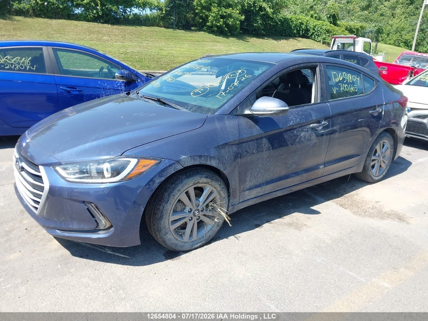 Vin: kmhd84lf1ju700665, lot: 3056746, hyundai elantra gl se 20182