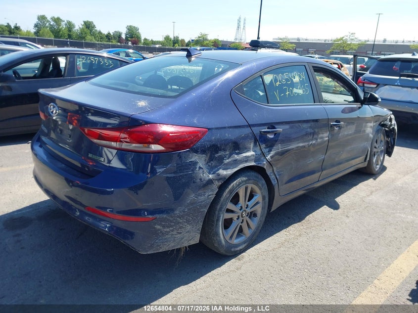 Vin: kmhd84lf1ju700665, lot: 3056746, hyundai elantra gl se 20184