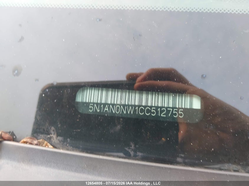 2012 Nissan Xterra VIN: 5N1AN0NW1CC512755 Lot: 12654805